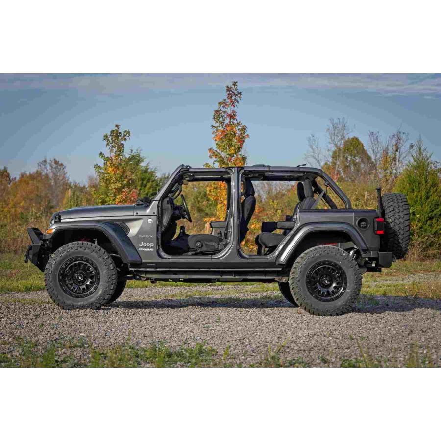 ROUGH COUNTRY 正規品] サイドシルガード 1台分 Jeep Wrangler ジープ