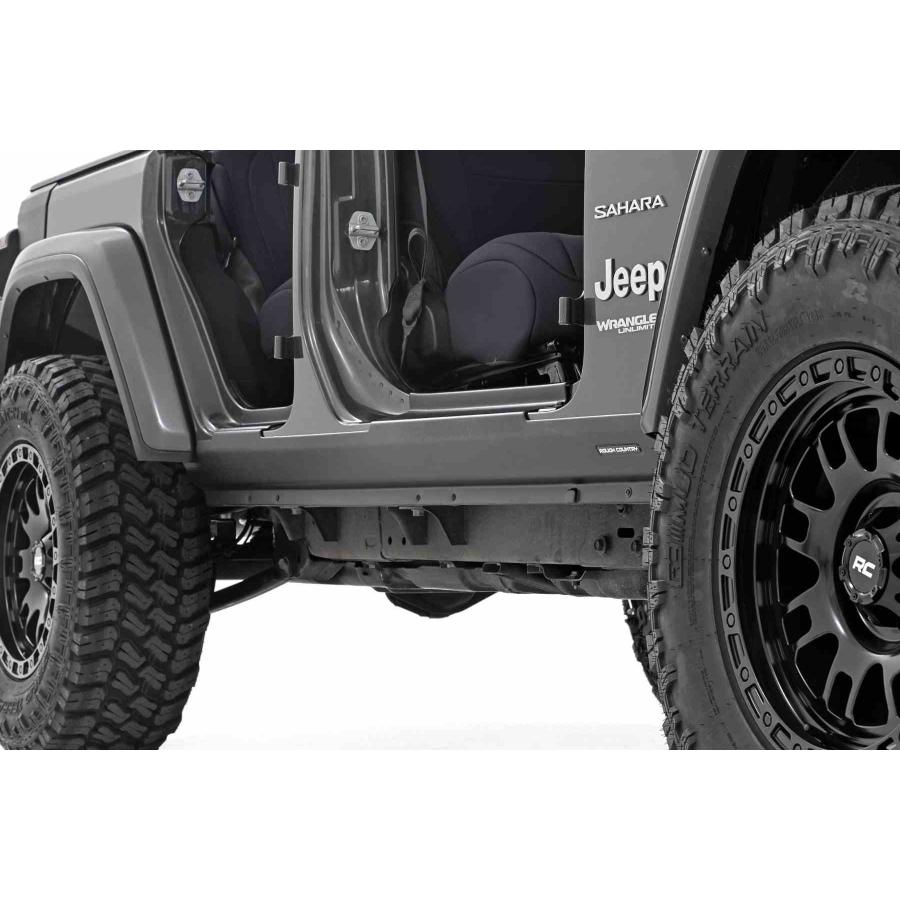 ROUGH COUNTRY 正規品] サイドシルガード 1台分 Jeep Wrangler ジープ