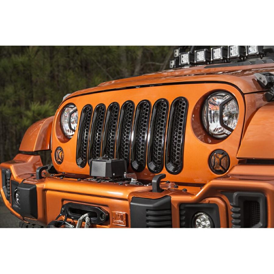 Rugged ridge jkラングラー グリルインサート Jeep wrangler jk