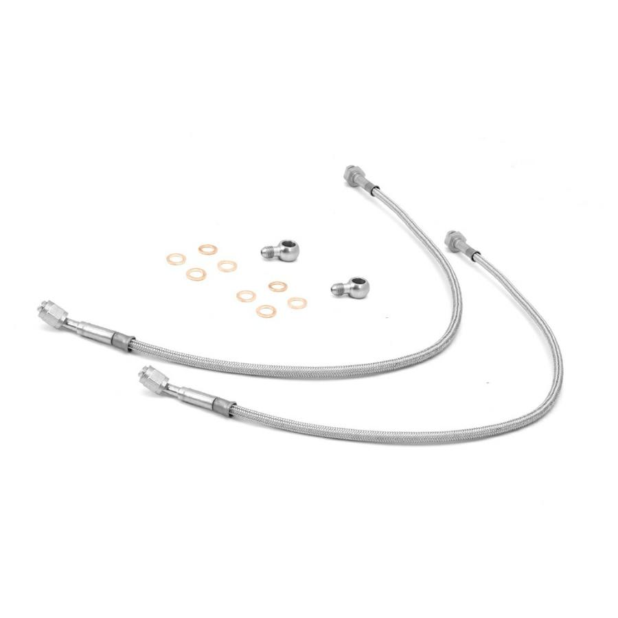 [Rugged Ridge ラギッドリッジ]ブレーキホースキット フロント2本セット 長さ4インチ(約10cm)延長 JEEP ジープ TJ