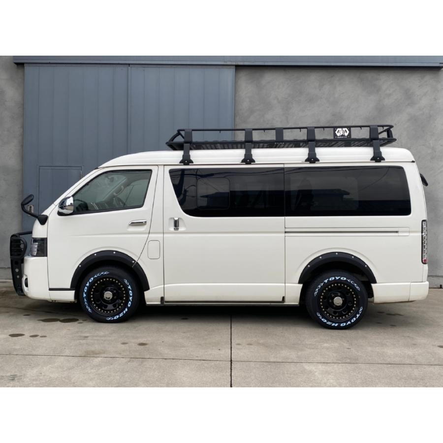 100系200系にも使えるかも？ハイエース ハイルーフ用ルーフキャリアと梯子