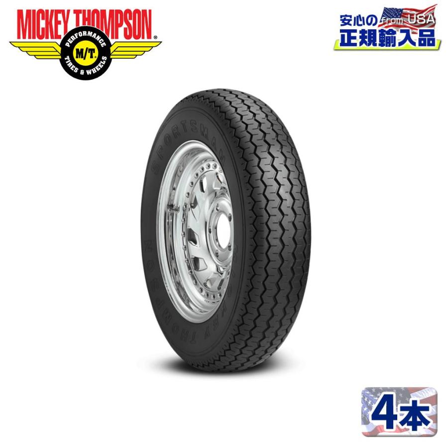 MICKEY THOMPSON ミッキートンプソン] タイヤ4本 SPORTSMAN FRONT