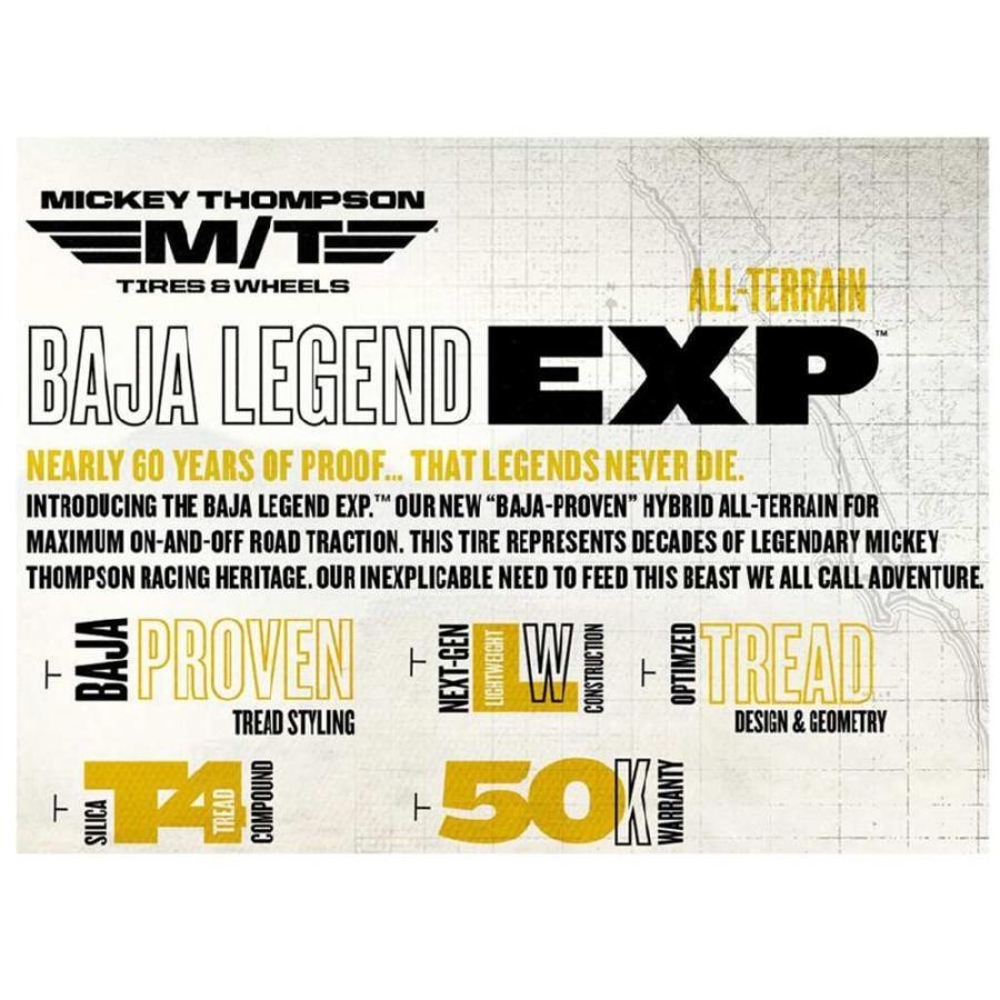[MICKEY THOMPSON(ミッキートンプソン)日本正規代理店]16インチタイヤ 4本セット BAJA LEGEND EXP LT265/70R16 ラジアル/90000067170 T33 エクストレイル 輸入タイヤ 255/45R20 夏タイヤ MLJ HYPERION CVM 20×8.5J 5穴 5/114.3 20インチ