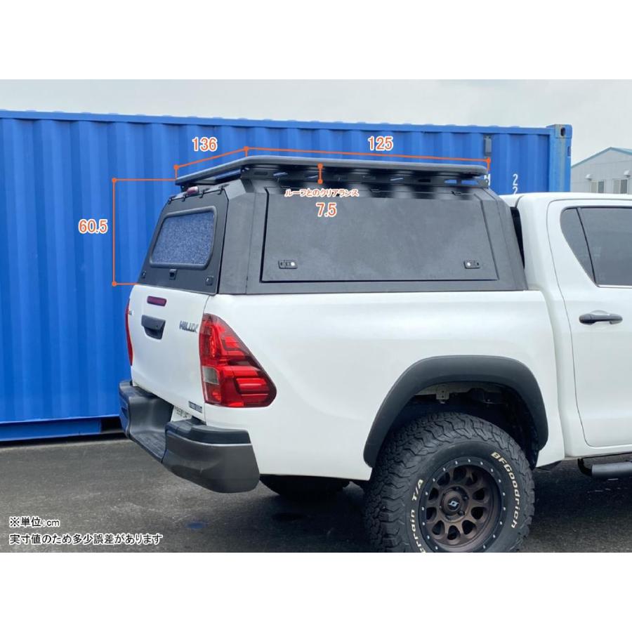 ハイラックス [GI☆GEAR] スチールキャノピー＆ルーフラック 2点セット