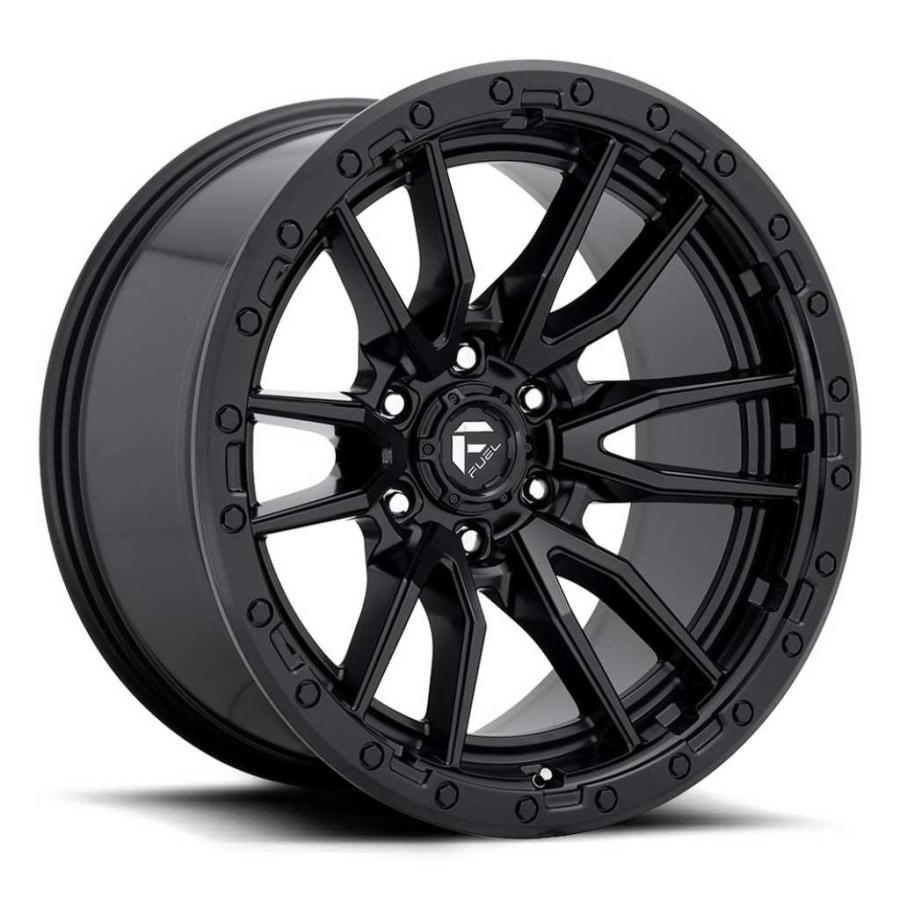 FUEL OFF-ROAD - [FUEL OFFROAD（フューエルオフロード）定まり品]16in軽銀銀輪 5本 汎用 D679 REBEL6 16×8 6H 139.7 +1 CB106.1 / D67916808445