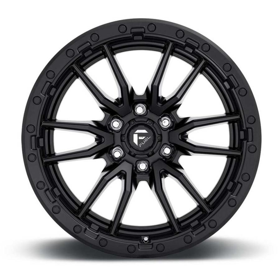 FUEL OFF-ROAD - [FUEL OFFROAD（フューエルオフロード）定まり品]16in軽銀銀輪 5本 汎用 D679 REBEL6 16×8 6H 139.7 +1 CB106.1 / D67916808445