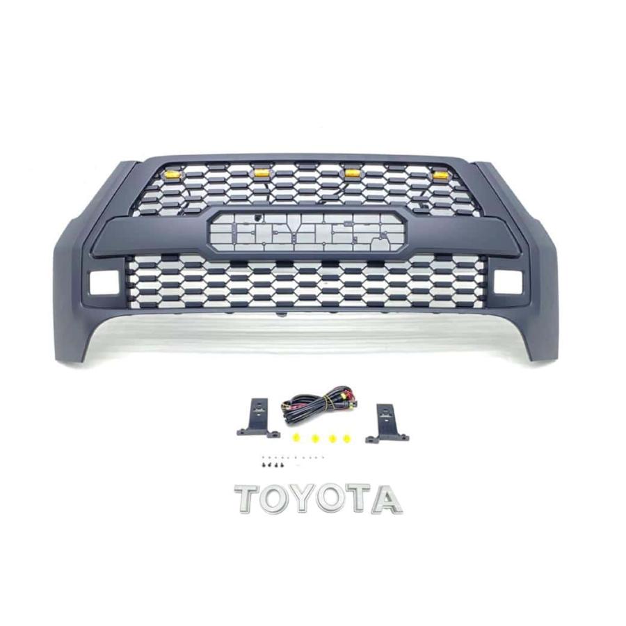 GI☆GEAR TOYOTAレターグリル (ROCCOバンパー専用) LEDマーカー付き