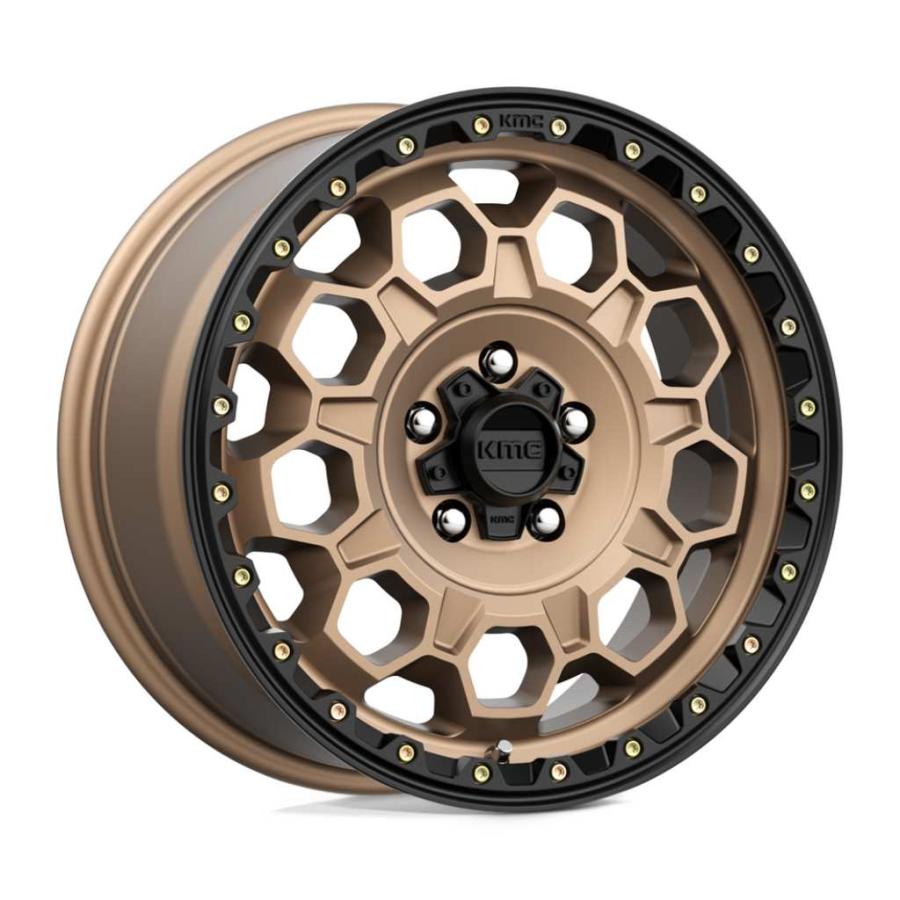 [KMC 日本販売代理店]17インチアルミホイール 4本 KM545 TREK 17×8J 6H 139.7 +20 CB106.1 汎用/KM54578068620の画像