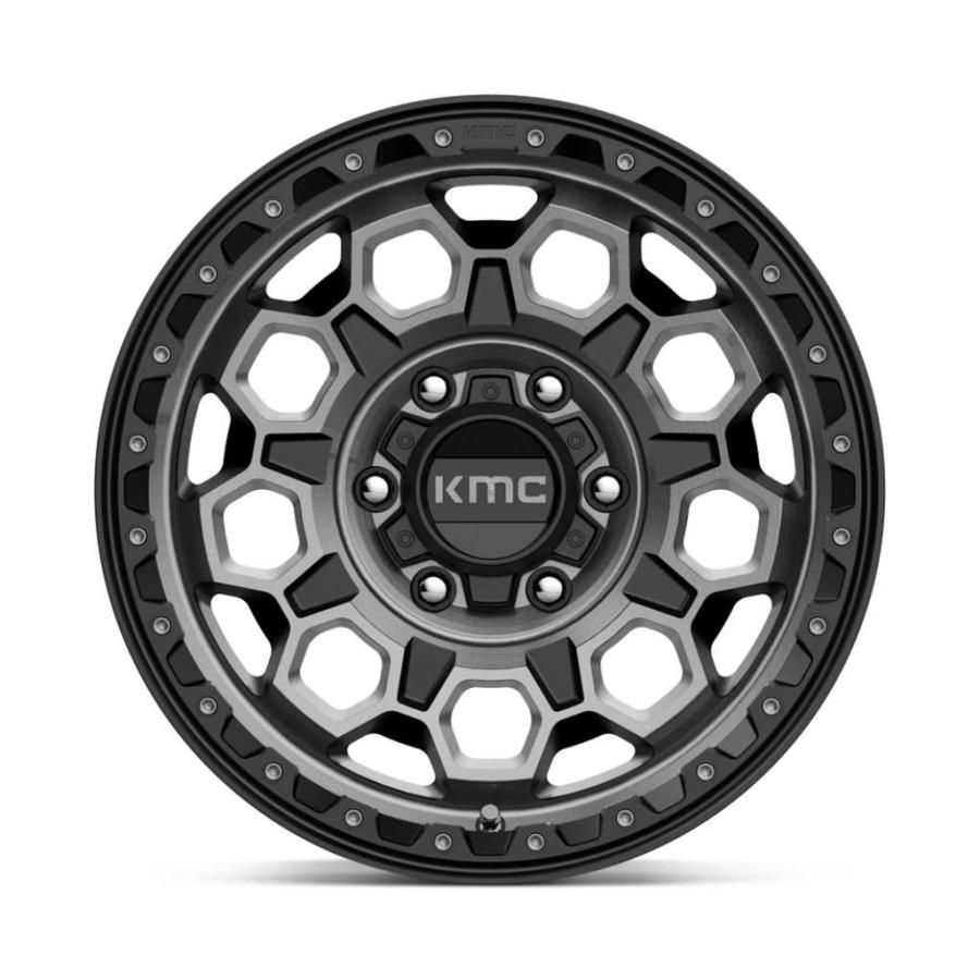 [KMC 日本販売代理店]17インチアルミホイール 4本 KM545 TREK 17×8J 6H 139.7 +20 CB106.1 汎用/KM54578068420の画像