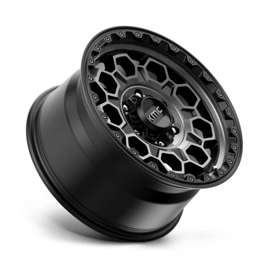 [KMC 日本販売代理店]17インチアルミホイール 4本 KM545 TREK 17×9J 6H 139.7 +18 CB106.1 汎用/KM54579068418の画像