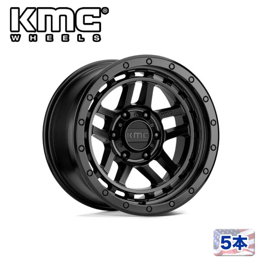 [KMC 日本販売代理店]18インチアルミホイール 5本 KM540 RECON 18×8.5J 6H 120 ±0 CB66.9 汎用/KM54088577700の画像