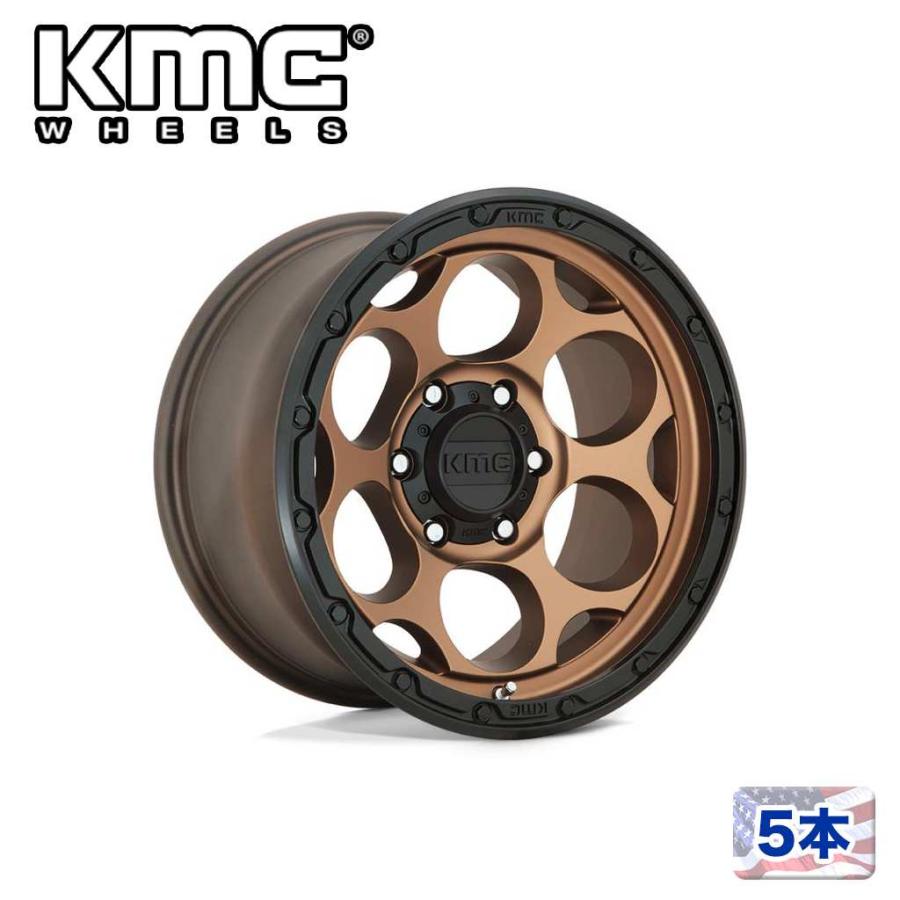 [KMC 日本販売代理店]17インチアルミホイール 5本 KM541 DIRTY HARRY 17×8.5J 5H 127 ±0 CB71.5 汎用/KM54178550600の画像
