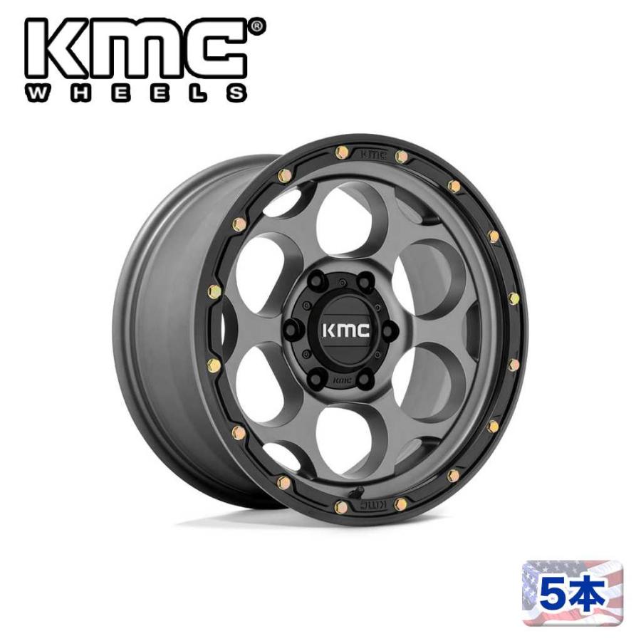 [KMC 日本販売代理店]17インチアルミホイール 5本 KM541 DIRTY HARRY 17×8.5J 6H 139.7 +18 CB106.1 汎用/KM54178568918の画像