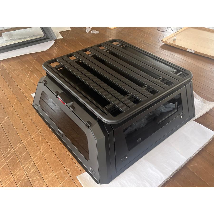 [GI★GEAR] スチールキャノピー＆ルーフラック 2点セット (スライドウィンドウ付) HILUX ハイラックス GUN125[キャンプ  X Z 前期 後期] | ブランド登録なし | 08