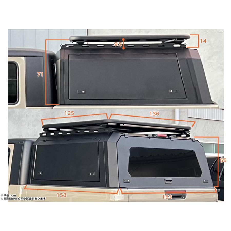 [GI★GEAR(ジーアイ・ギア)販売代理店] キャノピー＆ルーフラック＆専用クロスバー 3点セット Jeep Gladiator ジープ グラディエーター JT | ブランド登録なし | 09