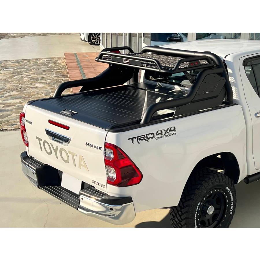 [GI★GEAR] シャッター式トノカバー＆カーゴ付 ロールバー(スポーツバー) HILUX ハイラックス GUN125[X Z GRスポーツ 前期 後期 ] | ハイラックス | 03