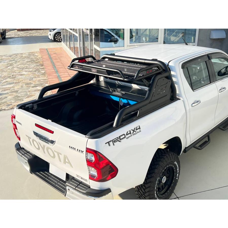[GI★GEAR] シャッター式トノカバー＆カーゴ付 ロールバー(スポーツバー) HILUX ハイラックス GUN125[X Z GRスポーツ 前期 後期 ] | ハイラックス | 04