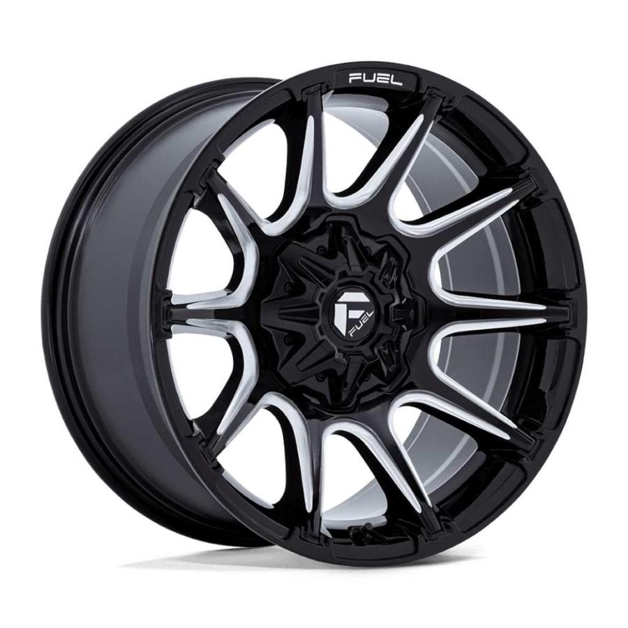 [FUEL (フューエル) 正規品]22インチホイール 4本 FC880 SUPER C 22×12 5H 127/139.7 -44 CB87.1 グロスブラックミルド/FC880BE22128344Nの画像
