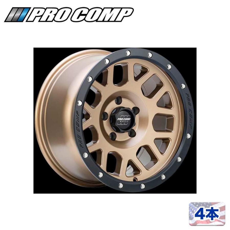 Pro-Comp（プロコンプ） [PRO COMP 正規品] 17インチアルミホイール 4本 PA40 VERTIGO 17×9J 6H ...