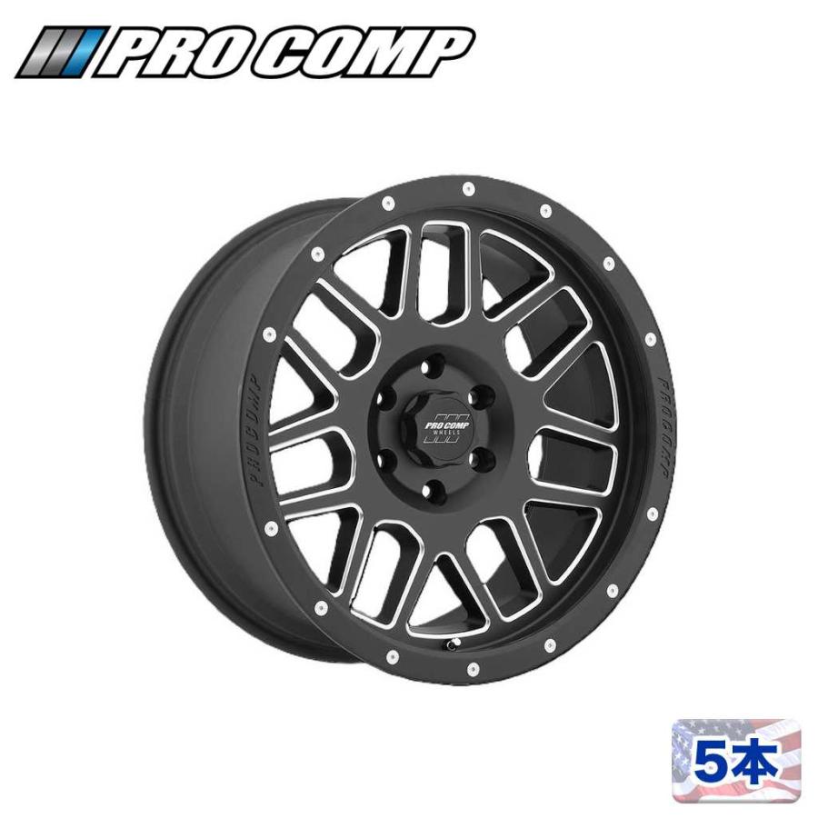 Pro-Comp（プロコンプ） [PRO COMP 正規品] 17インチアルミホイール 5本 PA40 VERTIGO 17×9J 6H ...