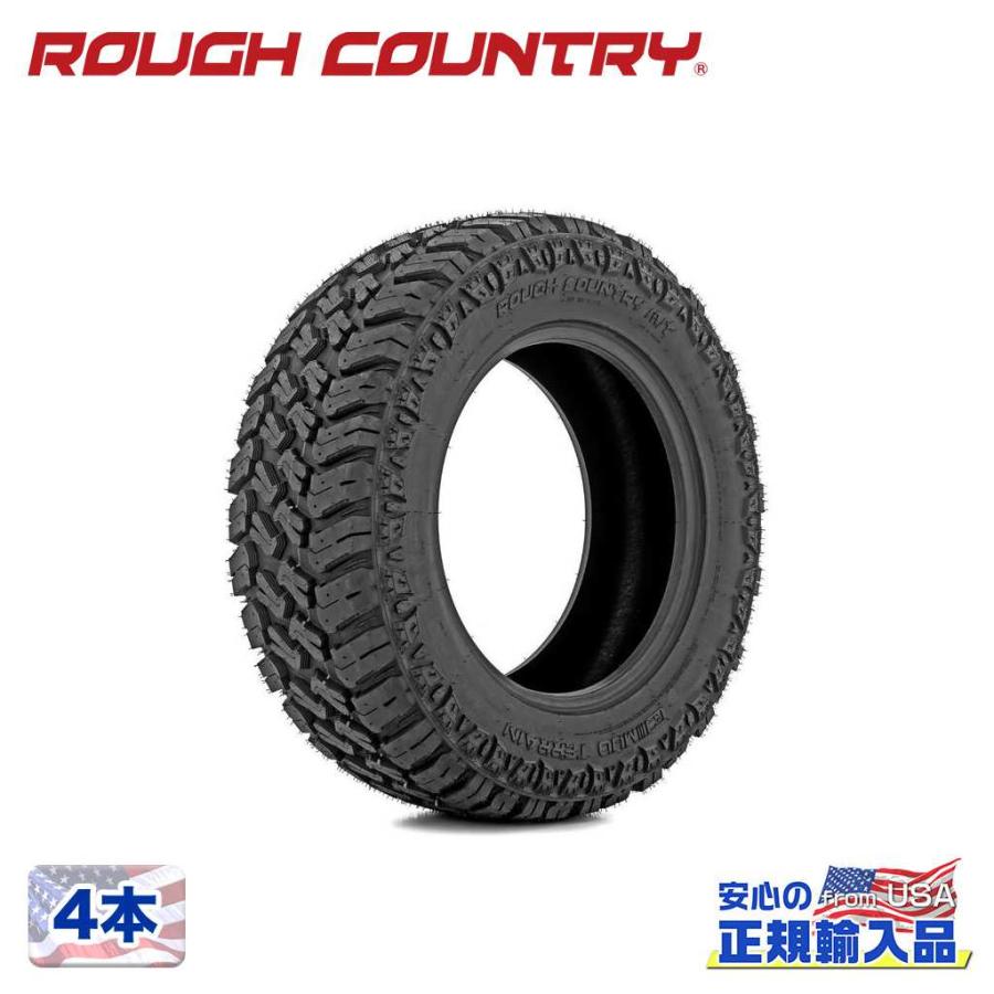 Rough Country 正規品]デュアルサイドウォール 20インチタイヤ 4本 295