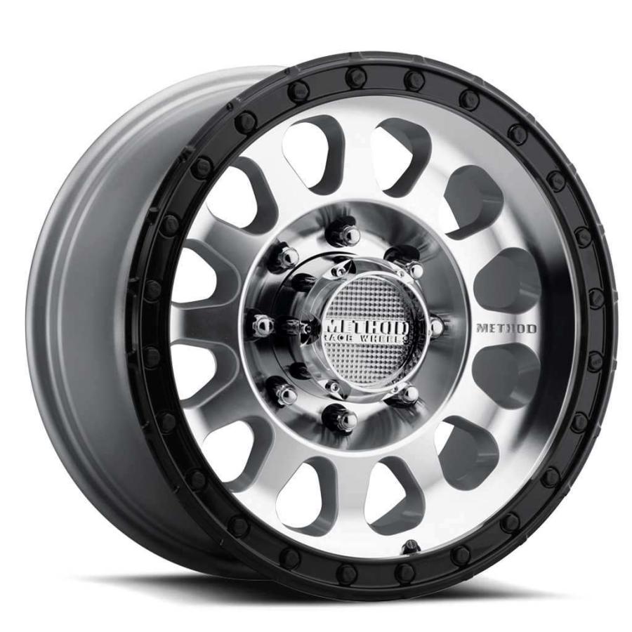 [Method Race Wheels] 17インチアルミホイール 4本 MR315 17×8.5J 8H 165.1 +25 CB130.8 マシンド/グロスブラックリップ / MR315785801625の画像