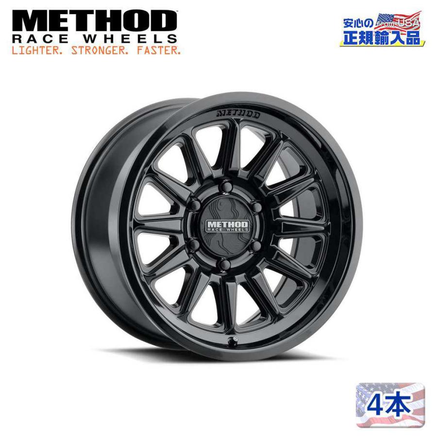 METHOD 17インチ ブラックホイールセット Method Race Wheels] 17インチアルミホイール 4本 MR323 17×8.5J 6H