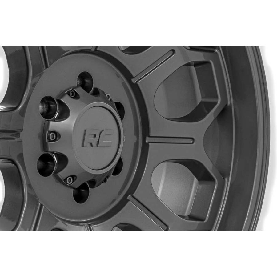 [ROUGH COUNTRY] 20in軽銀銀輪 5本 77 Series 20×10J 6H 139.7 -25 CB105.9 ガンメタルグレー / 77202512G