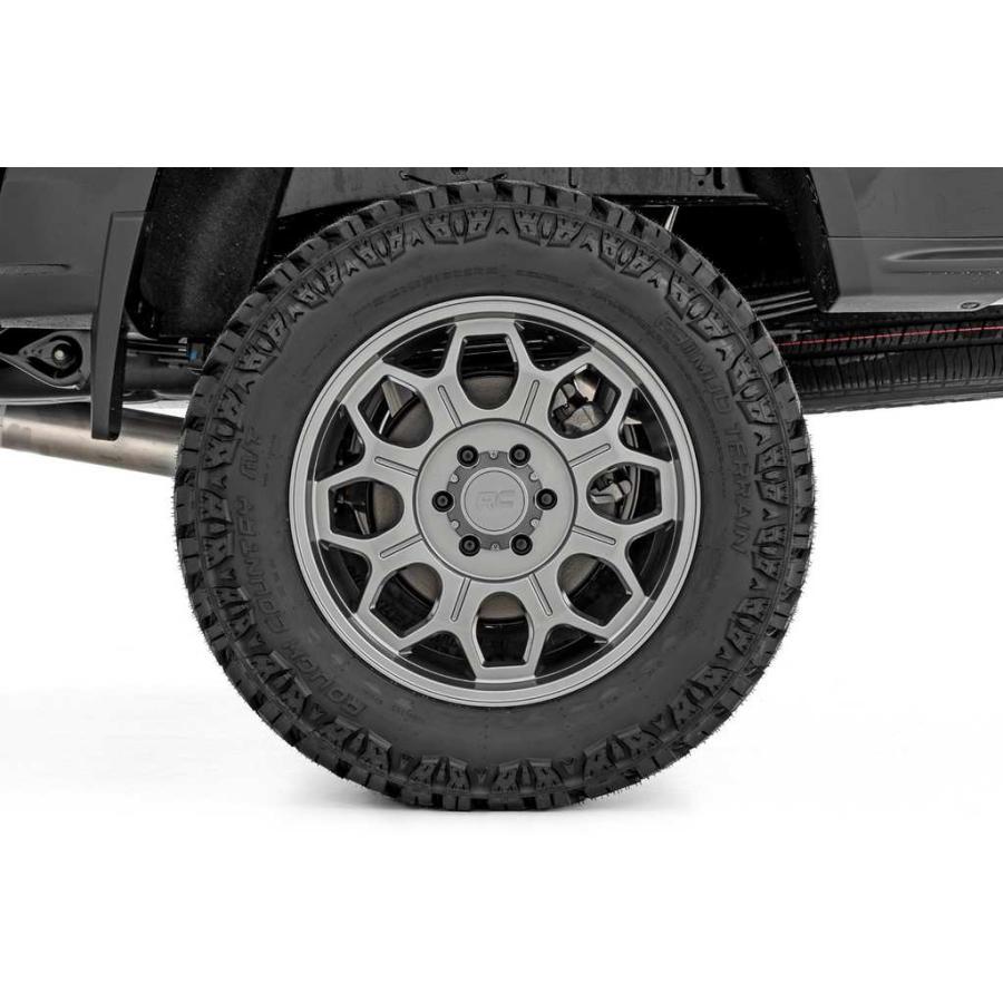 [ROUGH COUNTRY] 20in軽銀銀輪 5本 77 Series 20×10J 6H 139.7 -25 CB105.9 ガンメタルグレー / 77202512G