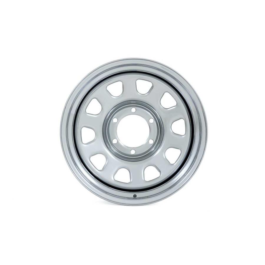[ROUGH COUNTRY 正規品] 17インチスチールホイール 4本 17×9J 5H 127 -12 CB83.8 クローム 汎用 / RC51-7873Cの画像