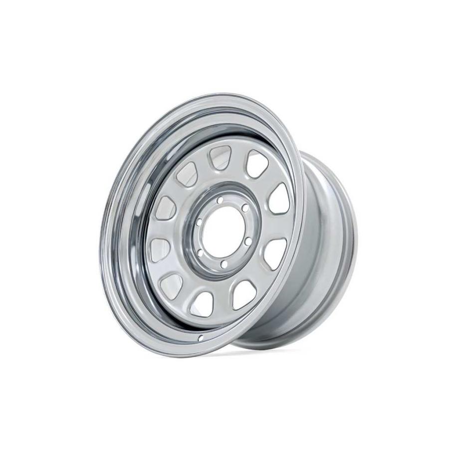 [ROUGH COUNTRY 正規品] 17インチスチールホイール 4本 17×9J 5H 127 -12 CB83.8 クローム 汎用 / RC51-7873Cの画像