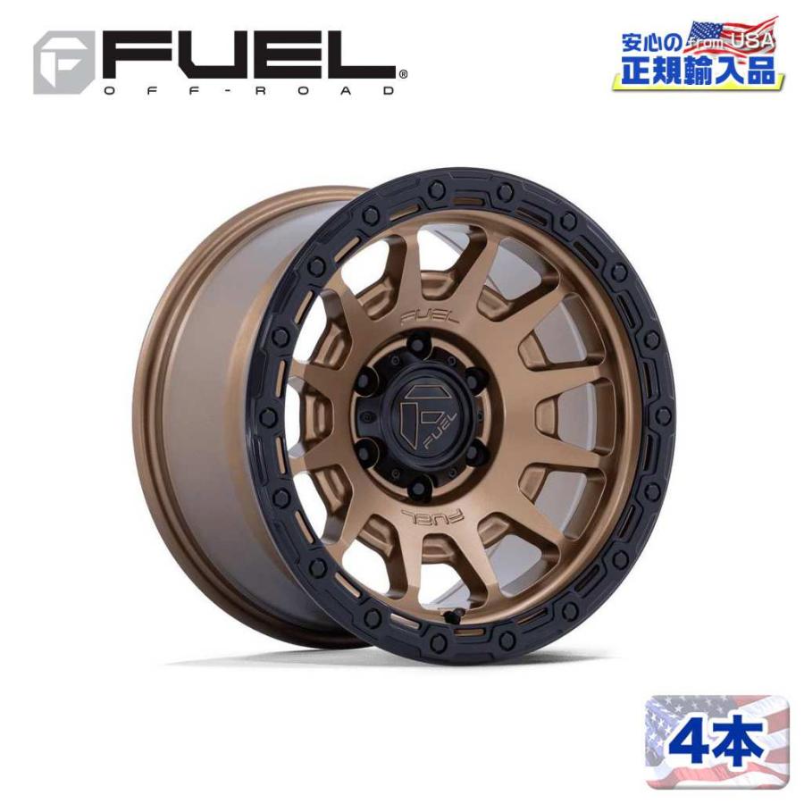 FUEL 正規品]18インチ アルミホイール 4本 FC884 FORTRESS マット