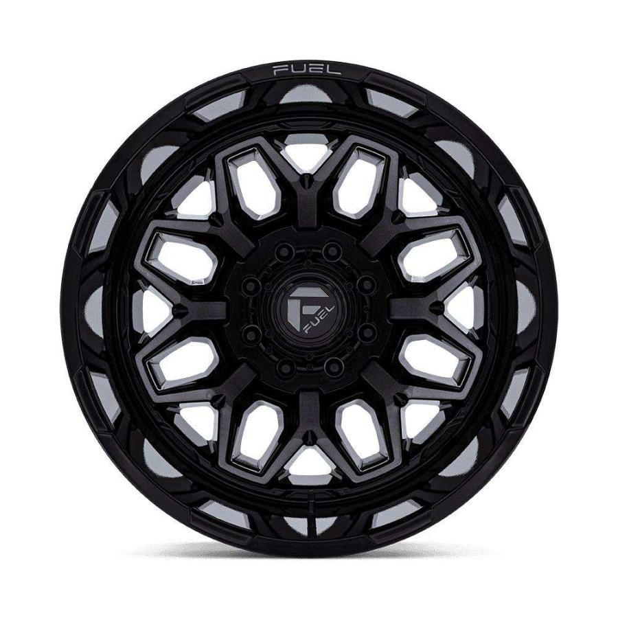 [FUEL OFFROAD 正規品]22インチ アルミホイール 5本 D875 FLUX DUALLY グロスブラック 22×8.25 8H 165.1 -265 CB121.5/D87522828D45の画像