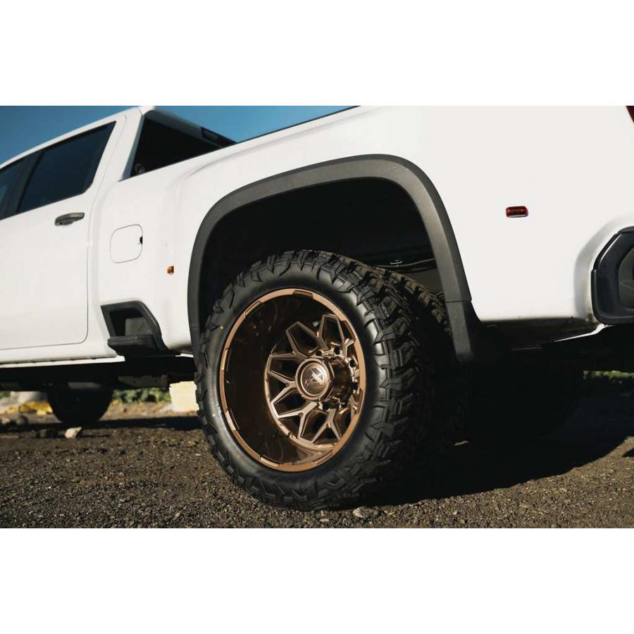 [FUEL OFFROAD 正規品]22インチ アルミホイール 5本 D876 FLUX DUALLY プラチナムブロンズ 22×8.25 8H 165.1 -240 CB121.5/D87622828D35の画像