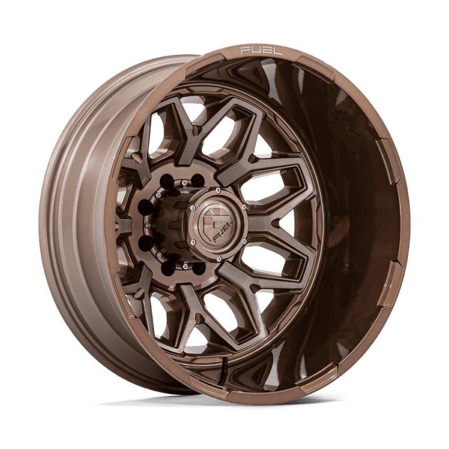 [FUEL OFFROAD 正規品]22インチ アルミホイール 5本 D876 FLUX DUALLY プラチナムブロンズ 22×8.25 8H 170 104 CB125.1/D876228217の画像