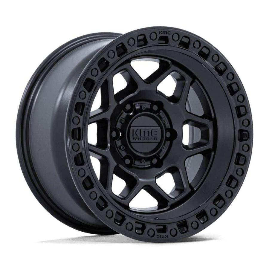 KMC 正規品]17インチ アルミホイール 4本 KM553 TORX マットブラック
