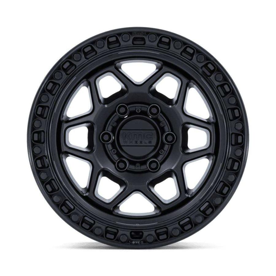 KMC 正規品]17インチ アルミホイール 4本 KM553 TORX マットブラック
