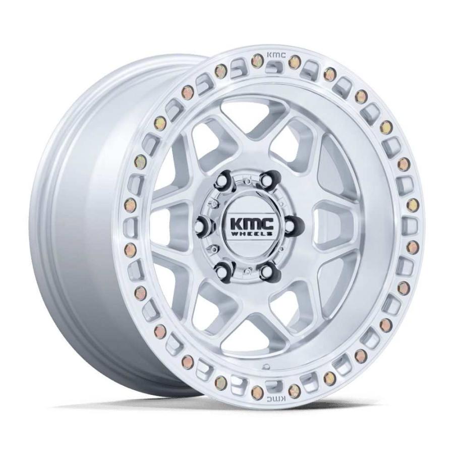KMC 正規品]17インチ アルミホイール 5本 KM553 TORX グロスシルバー