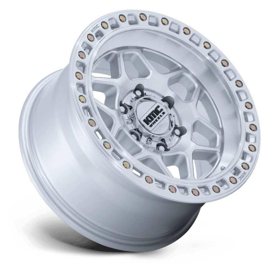KMC 正規品]17インチ アルミホイール 5本 KM553 TORX グロスシルバー