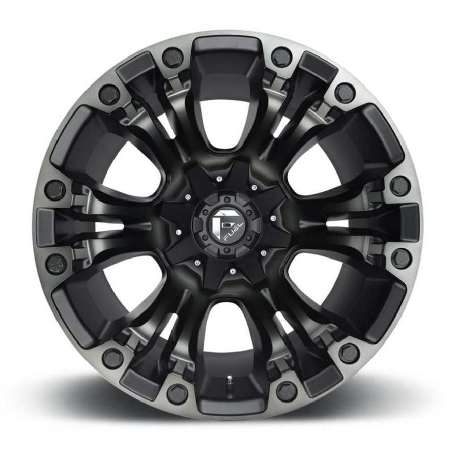 [FUEL 正規品]18インチ アルミホイール 4本 D569 VAPOR マットブラック ダブルダークティント 18×9 5H 114.3/127 -12 CB78.1/D56918902645Aの画像