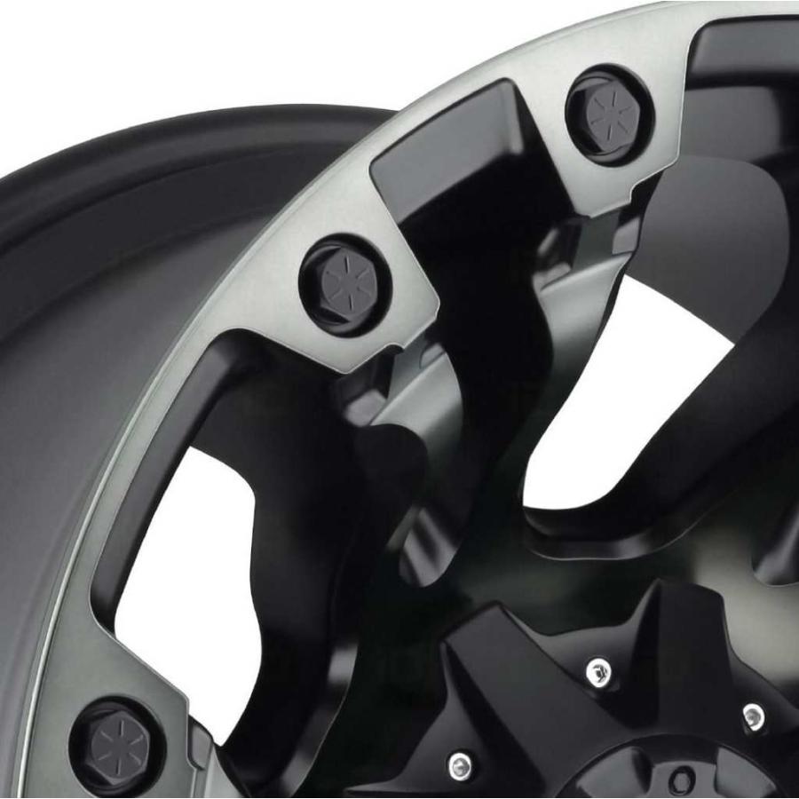 [FUEL 正規品]18インチ アルミホイール 4本 D569 VAPOR マットブラック ダブルダークティント 18×9 8H 165.1 20 CB125.1/D56918908257Aの画像