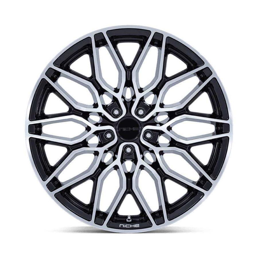 [NICHE 正規品]20インチ アルミホイール 2本 NC277 CALABRIA 5 グロスブラックマシーンド 20×10.5 5H 112 +38 CB66.56/NC277BD20055738の画像