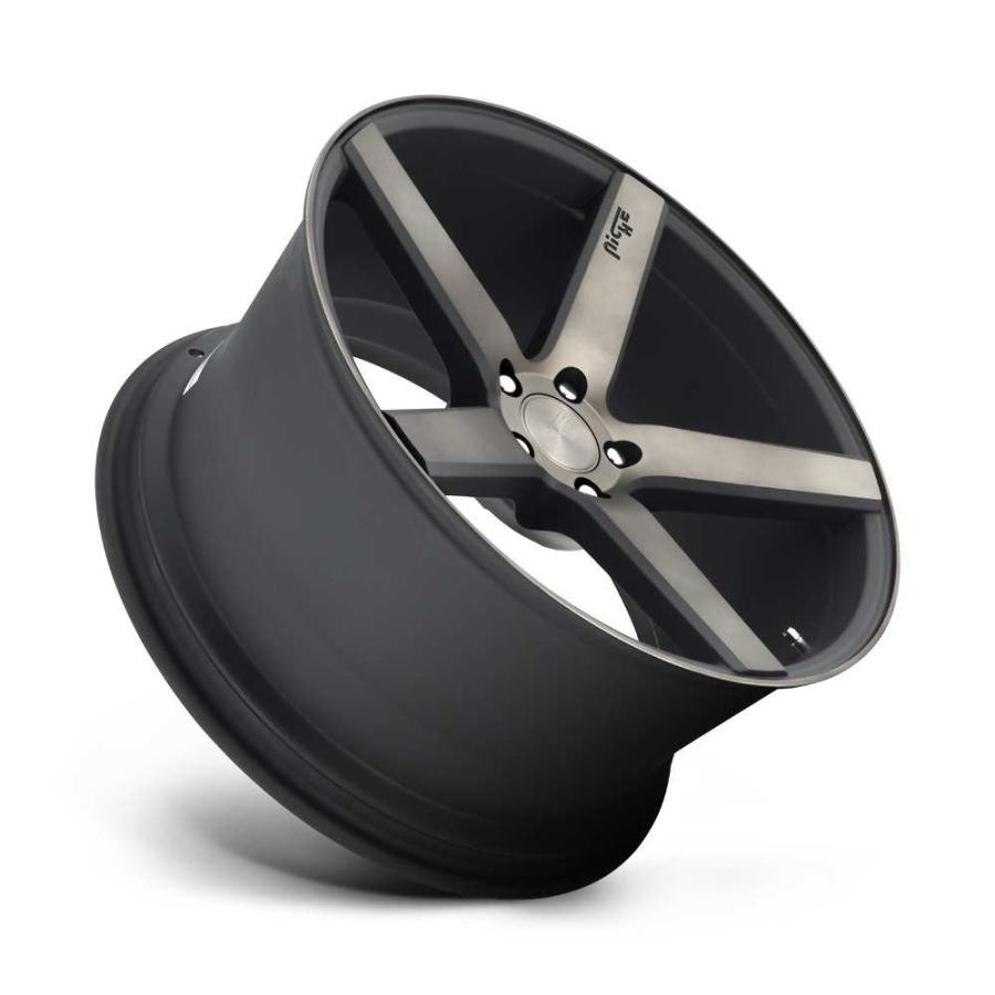 [NICHE 正規品]19インチ アルミホイール 2本 M134 MILAN マットブラック DDTマシーンド 19×8.5 5H 114.3 +35 CB72.56/M134198565+35の画像
