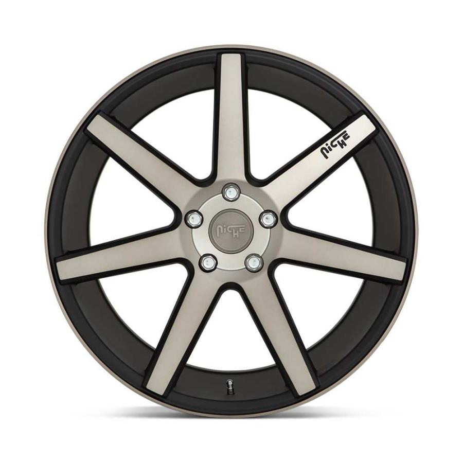 [NICHE 正規品]19インチ アルミホイール 2本 M150 VERONA マットブラックマシーンド 19×8.5 5H 112 +34 CB66.56/M1501985F8+34の画像