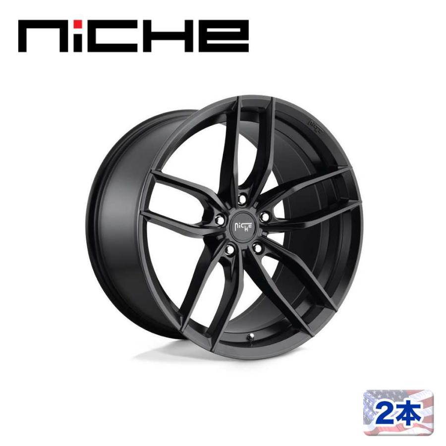 NICHE 正規品]18インチ アルミホイール 2本 M203 VOSSO マットブラック