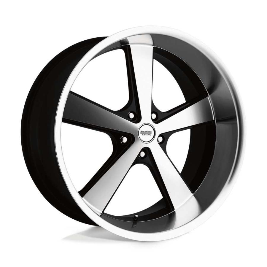 [American Racing] 20インチアルミホイール 1本 VN701 NOVA 20×10J 5H 127 +18 CB78.1 グロスブラックマシンド / VN70121050318の画像