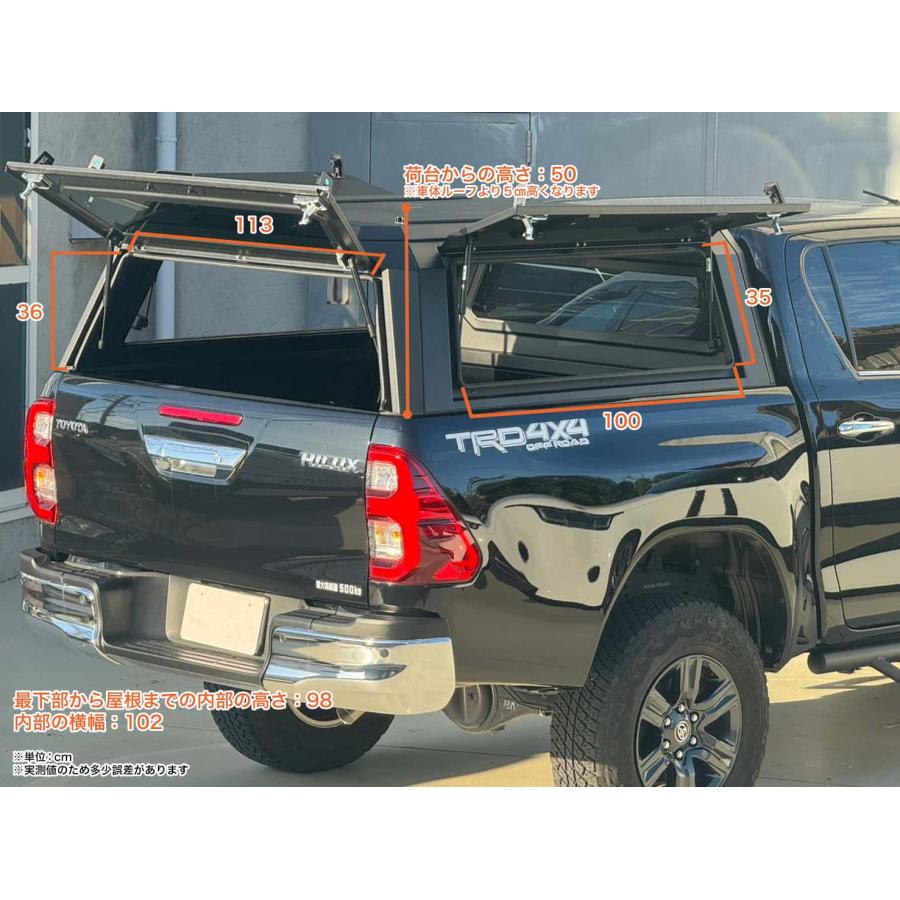 ハイラックス GI☆GEAR GEN3 ステンレススチールキャノピー TOYOTA