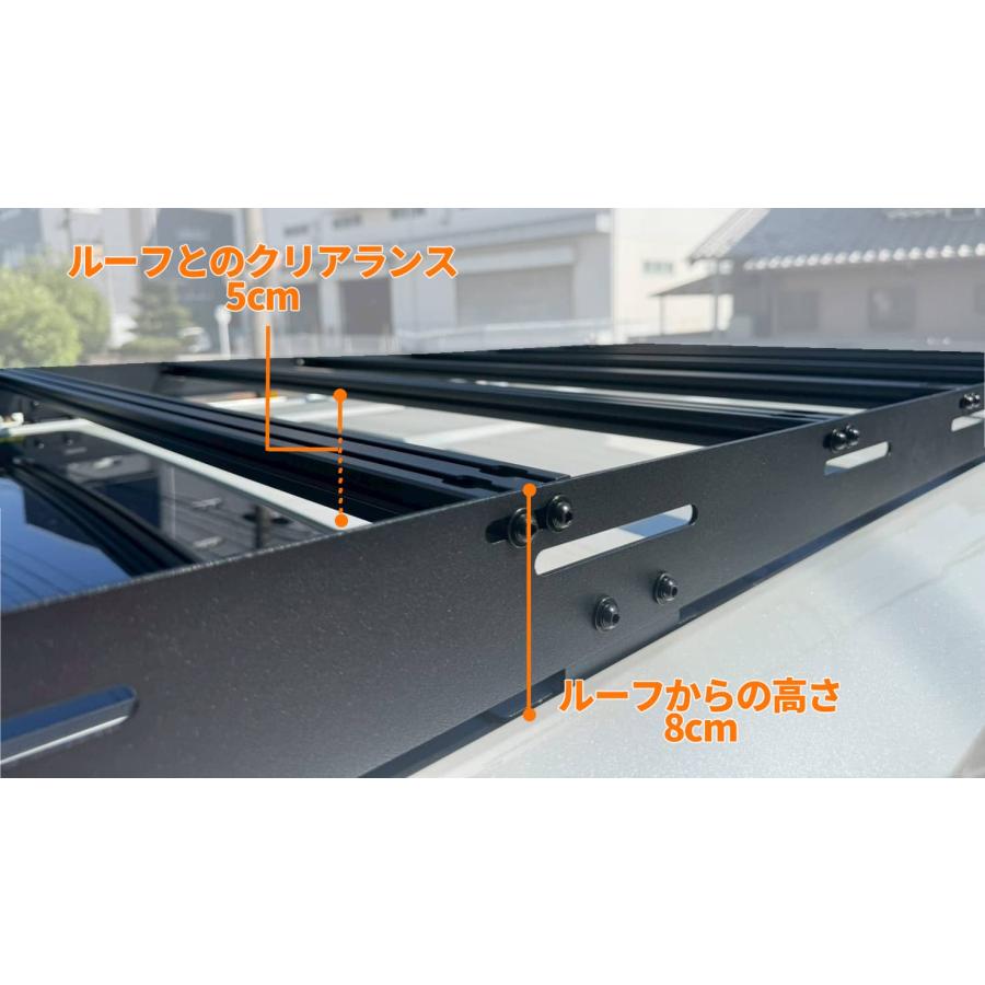 GI☆GEAR 社製] ロープロファイルルーフラック / ルーフキャリア