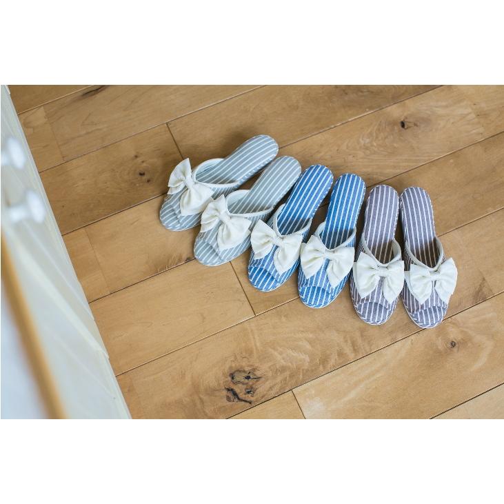 ✨♥おりぼんストライプスリッパ✨♥ 【公式通販】