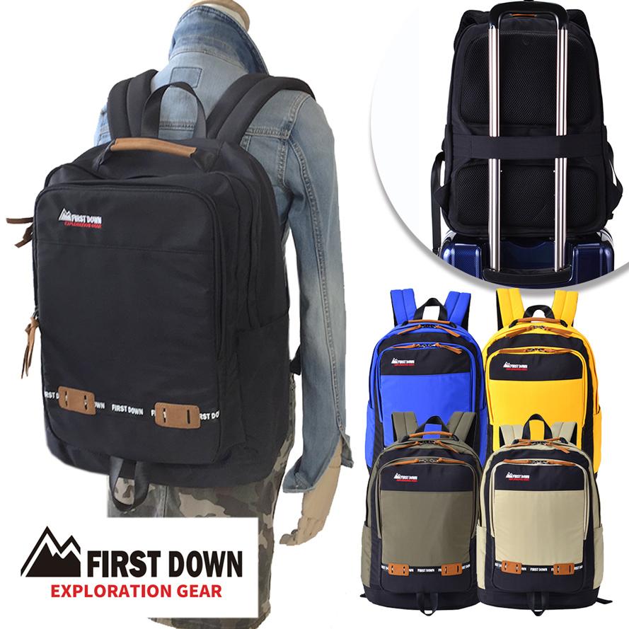 送料無料 First Down Ex ファーストダウン Ex Dj リュック キャリーオン仕様 男女兼用 メンズ ブラック ブルー カーキ イエロー ベージュ 全5色 バッグと傘の店ドマーニ 通販 Yahoo ショッピング